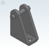 Cuonter-hinge kit with pin - Minicylinders ISO 6432