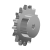 Simplex sprockets 10B-1 in stainless steel - Simplex sprockets in stainless steel for roller chains - DIN 8187 - ISO 606