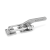 GN852 - Stainless Steel-Latch type toggle clamps, Type T2 with mounting holes, with U-bolt latch, with catch