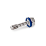 GN1582 - Stainless Steel Screws, Hygienic Design, Low-Profile Head, with Recessed Stud for Loss Protection