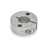 GN7062.2 - Semi-split Stainless Steel-Set collars, Type A, with two through holes