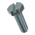 BN 63 - Slotted hex head screws fully threaded (DIN 933 Sz; ~ISO 4017), 8.8, cl. zinc plated blue