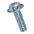 BN 4825 - Phillips pan washer head machine screws form H (ecosyn® fix SPH), steel 4.8, zinc plated blue