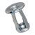 BN 316 - Blind rivet nuts flat head, open end (POP® Jack Nut®), steel, zinc plated blue