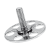 BN 26004 - Fastener with threaded bolt round head Ø 23 mm