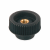 BN 3013 - Knurled Nuts with metal boss and tapped through-hole (FASTEKS® FAL), reinforced polyamide, black