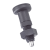 BN 21228 - Indexing plungers with hex collar without locking pin stainless steel (Elesa® PMT.100-SST-A/AK), black