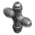 Q658 - Flared type tube fittings-Union cross-Body