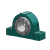 Imperial -IP Pillow Block 2-1/8 thru 3-1/2  4-Bolt Inch Bore (Labyrinth Seal) - Imperial 4 Bolt Piliow Block Bearings