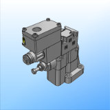 21 515 RQM*K*-P ATEX, IECEx, INMETRO, PESO compliant solenoid operated pressure relief valves with unloading and pressure selection - subplate mounting - ISO 6264-06, ISO 6264-08, ISO 6264-10