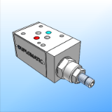 MVR-RS/P - Direct check valve with flow restrictor - ISO 4401-03 (CETOP 03)