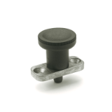 GN 608.1 - Indexing plunger with flange and locking in retracted position