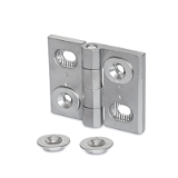 GN 127 A4 B - Hinges with adjusting inserts