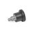 GN 822.7 - Stainless Steel-Mini indexing plungers, covered indexing mechanism, Type C, with rest position with plastic knob