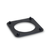 GN 148.2 - Rubber pads for levelling feet GN 148, Type B, for four-hole flange