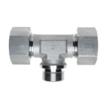 TEV-..LR/SR - Male adaptor T fittings, sealing edge form B acc. DIN 3852-2