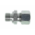 GEV-..LR D - Straight fittings for temperature sensors, sealing edge form B acc. DIN 3852-2