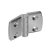 Aluminum Die-cast Combi Hinge 45, Non-detachable, Alu Color