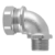 LPC-C90 - 90° elbow, external thread, nickel plated brass, conduit fitting