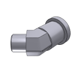 405517 - 45° (ADJ) MALE BSP - SAE 6000 PSI FLANGE