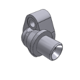 407091 - 90° MALE BSP - 2 BOLTS METRIC FLANGE STD. SCREW