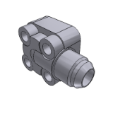 407168 - 90° MALE JIC - 4 BOLTS METRIC FLANGE HEAVY SCREW