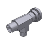 413514 - RUN (ADJ) TEE MALE BSP - SAE 6000 PSI FLANGE