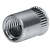 Blind rivet nuts and screws GO-NUT with round shank, knurled blind rivet nuts, small countersunk head, stainless steel