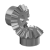 Conical straight toothed gears type B 1:1 module 2