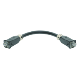 Hybr.cable assy, AC, 1m -2x Han3a