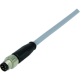 M8 Cable Assembly 4-poles st/- m/- 2,0m