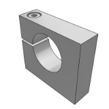 GK30D - Guide shaft support - base mounting type - side opening type