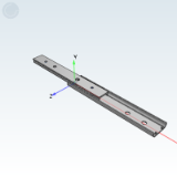 ZH24CU-1 - Linear slide rail · 15 series · Light load type · Two section type