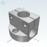 ZH76AW_AB - Strut clamp, round base type, orthogonal diameter