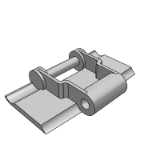 CD53B-1 - Plastic flat top chain, 880 series, chain, side curve type