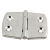 CHAM - Marine hinge for welding/screw mounting - For built in doors. Simplified view