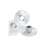 Flange plates for level sensors