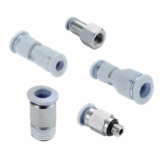 Straight adaptors and connectors