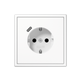 LS1520-18CWW_LS981WW_DE - SCHUKO®-Steckdose mit USB-Ladegerät, Safety+, LS 990, alpinweiß