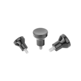 K1287 - Mushroom knobs external thread