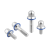 K1647 - Hex head bolts, stainless steel with seal washer in Hygienic DESIGN