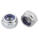 K1148 - Hexagon nuts with polyamide thread lock thin type, DIN 985