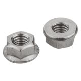 K1797 - Hexagon nuts with flange EN 1661