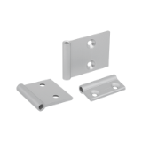 K2102 - Hinge halves aluminium, in-frame