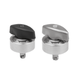 K1559 - Quarter-turn clamp locks, stainless steel twist knob plastic or stainless steel