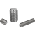 K0384 - Ball-end thrust screws without head stainless steel with flattened ball