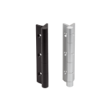 K1666 - Spring hinges aluminium profile, 0.7 Nm, long version