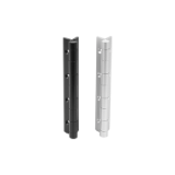 K1667 - Spring hinges aluminium profile, 0.9 Nm, long version