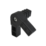 K0626 - Square tube connectors three-way swivel