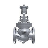 ECOLINE GLC 150-600 с разъемом для подключения исполнительного механизма - Cast steel globe valve, bolted bonnet (CL-150/300/600)